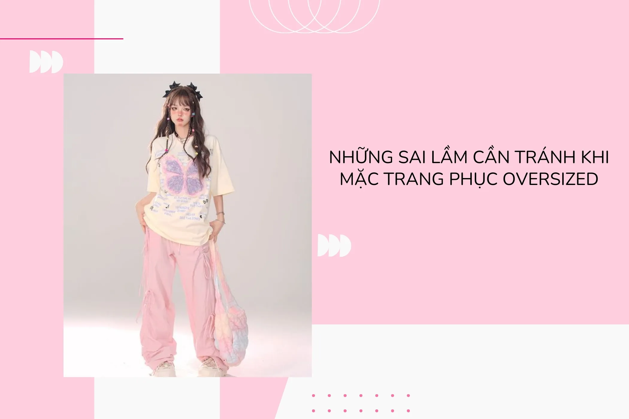 Sự kết hợp hoàn hảo giữa trang phục oversized và phụ kiện tinh tế