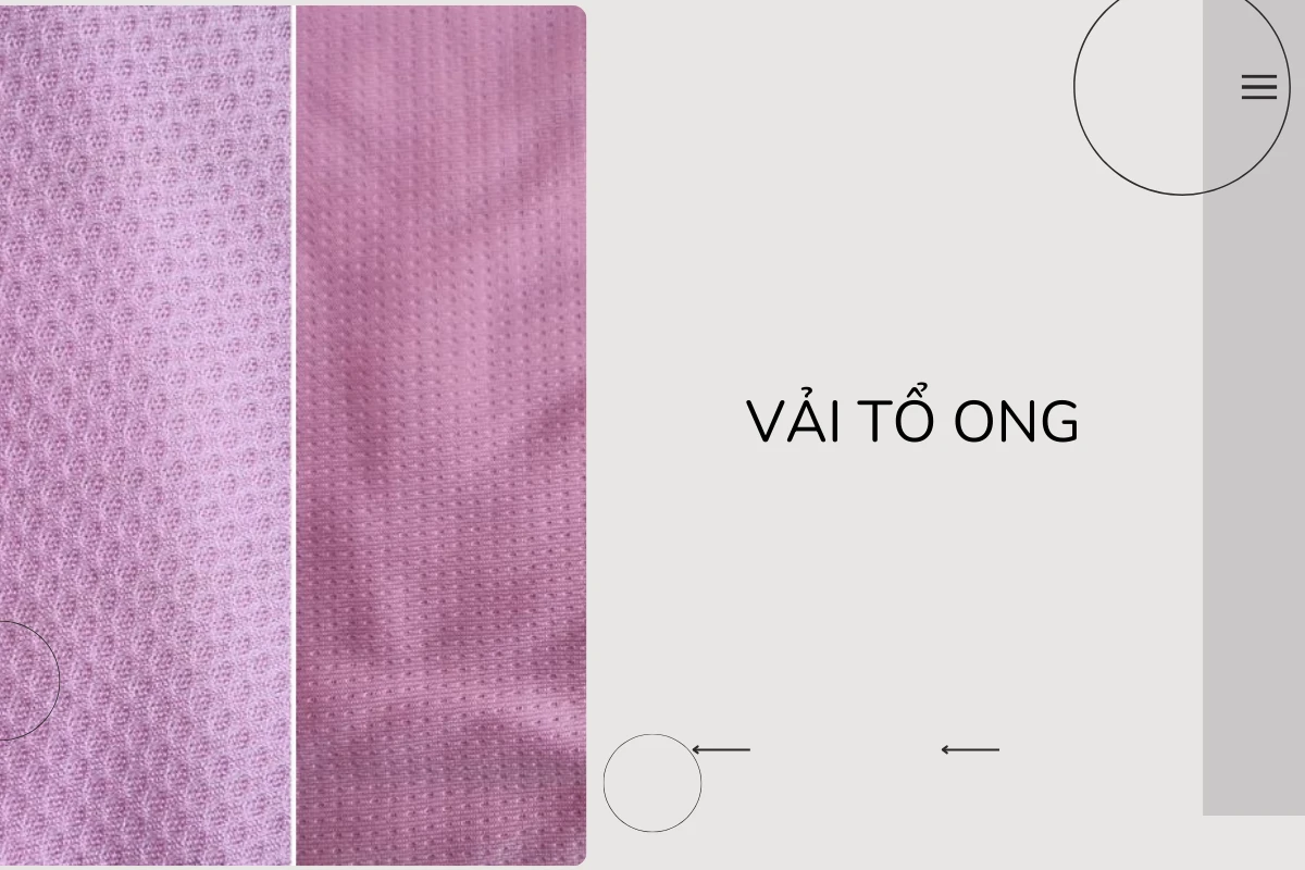 Vải tổ ong thân thiện với làn da